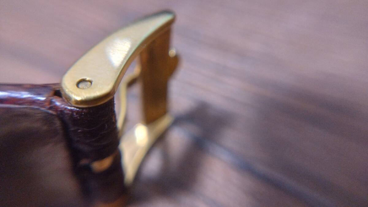 1円スタート ROLEX 純正尾錠 14mm ロレックス バックル 金メッキ GP　パーツ 部品