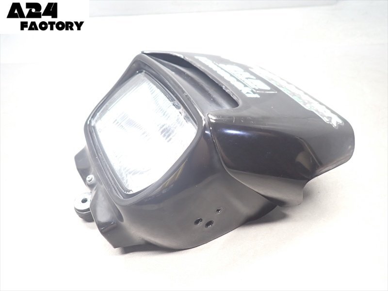 H1R7-0801 カワサキ スーパーシェルパ フロントカウル ヘッドライト 【KL250G-030～ 2002年式 動画有】_画像1