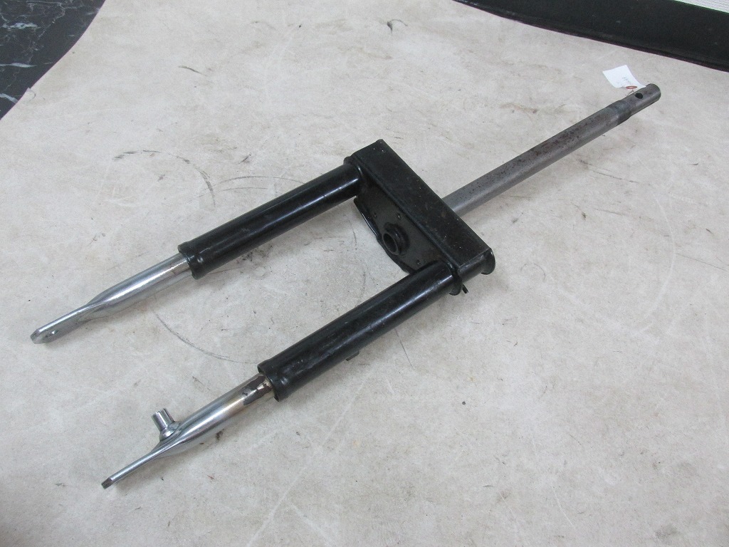 ζ【送料無料】スズキ レッツ CA4AA 純正 フロントフォーク ステム 三又 フロント周り一式_画像1