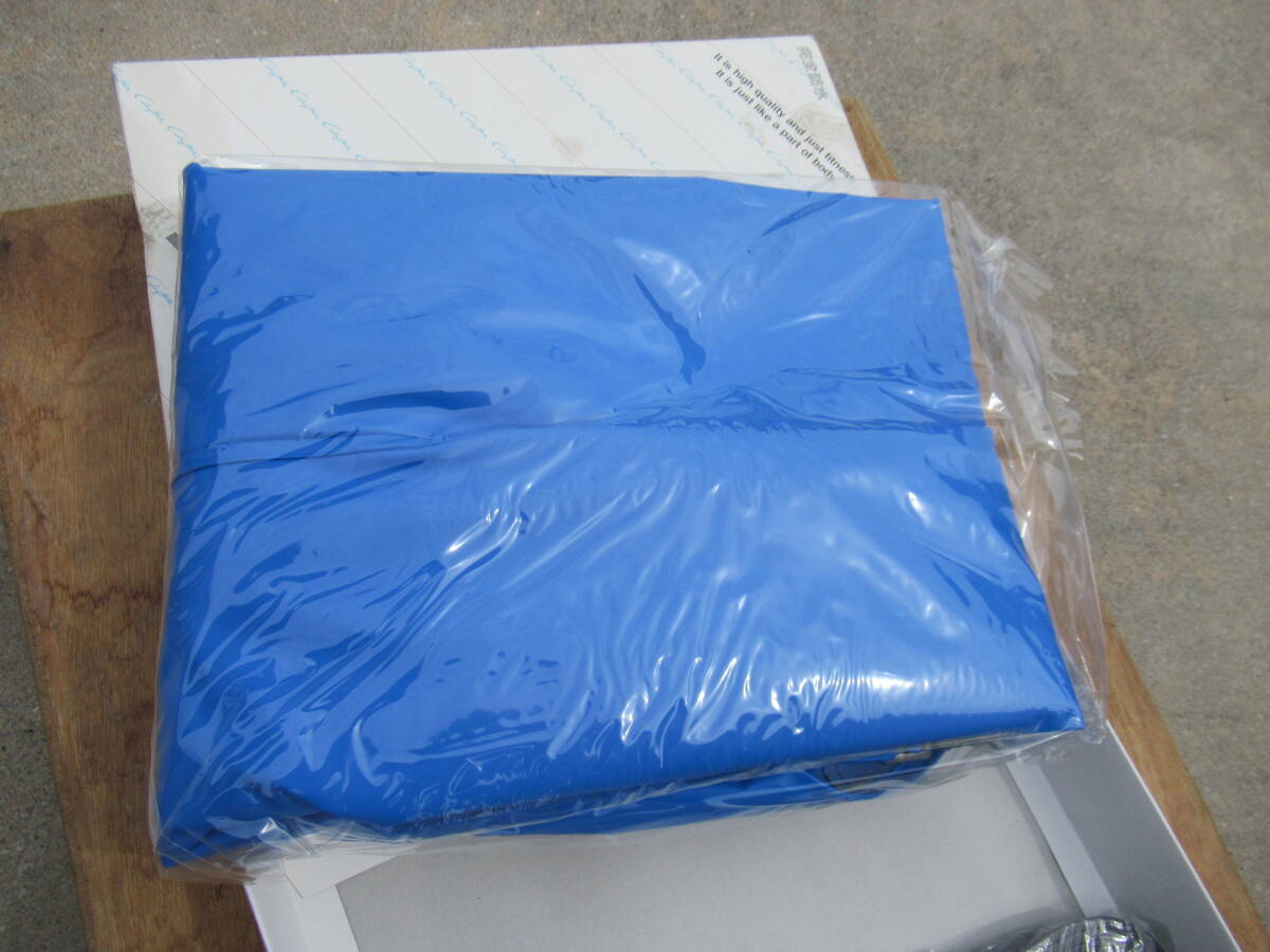 未使用 カラーメイト サイズ M 品種 ワンタッチ胸付ズボン ブルー 水産用雨衣の最高級品_画像3