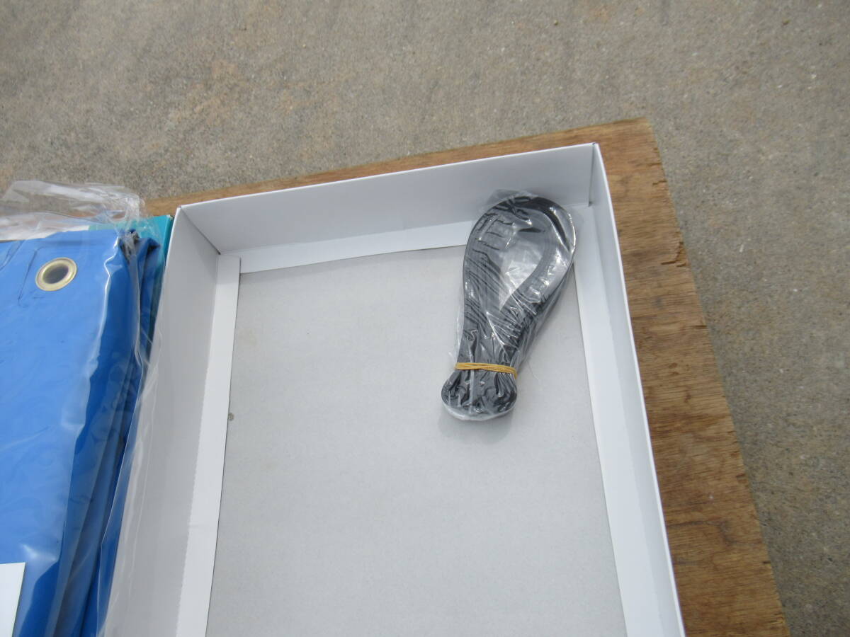 未使用 カラーメイト サイズ M 品種 ワンタッチ胸付ズボン ブルー 水産用雨衣の最高級品_画像4