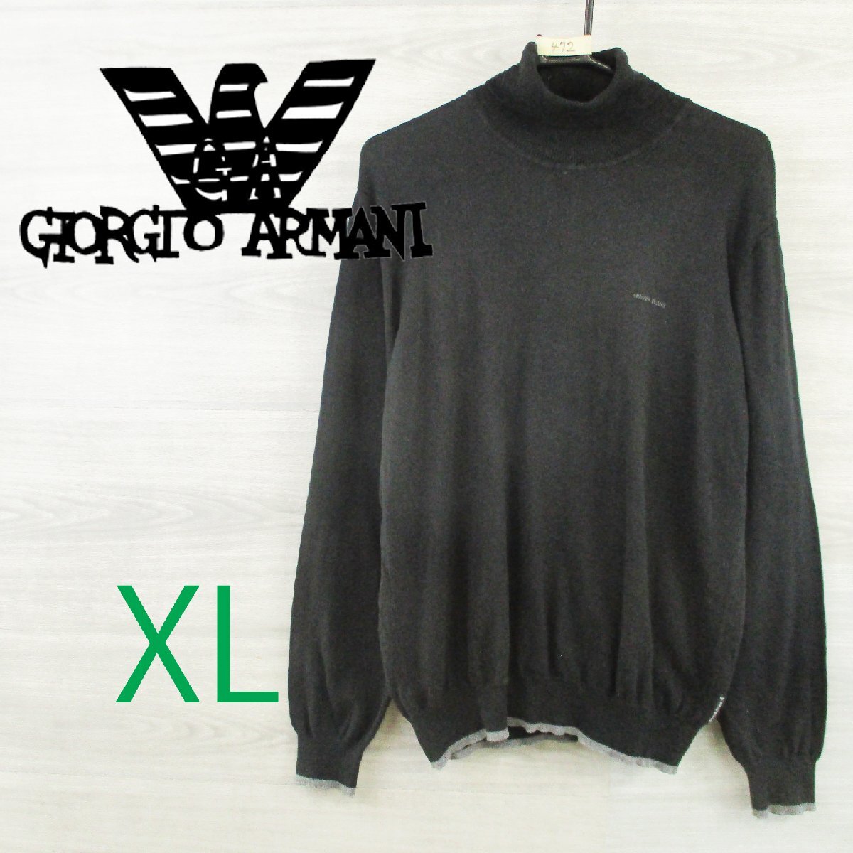 ARMANI アルマーニジーンズ <タートルネック ニット>M0472s_画像1