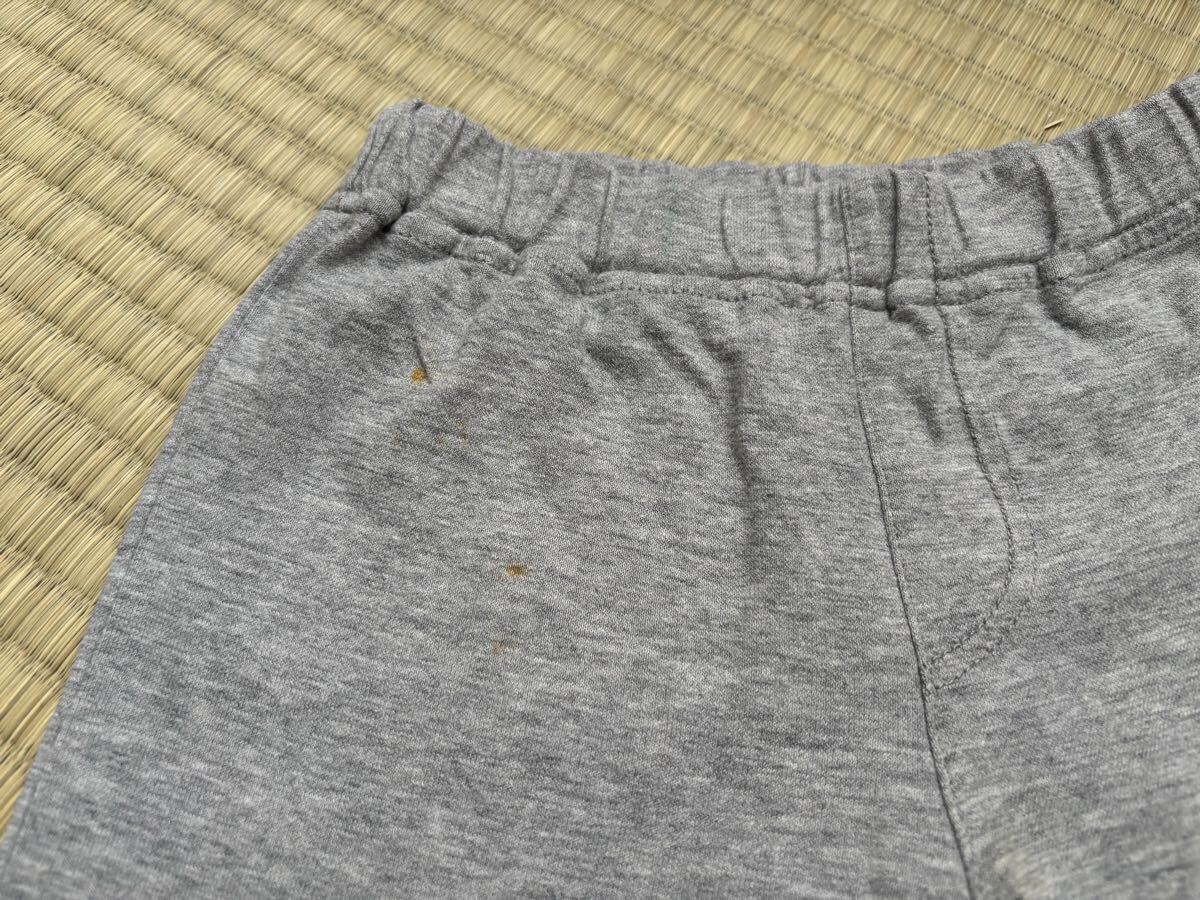 【赤ちゃん本舗】ロゴ入りハーフパンツ110☆ベビーキッズグレー_画像2