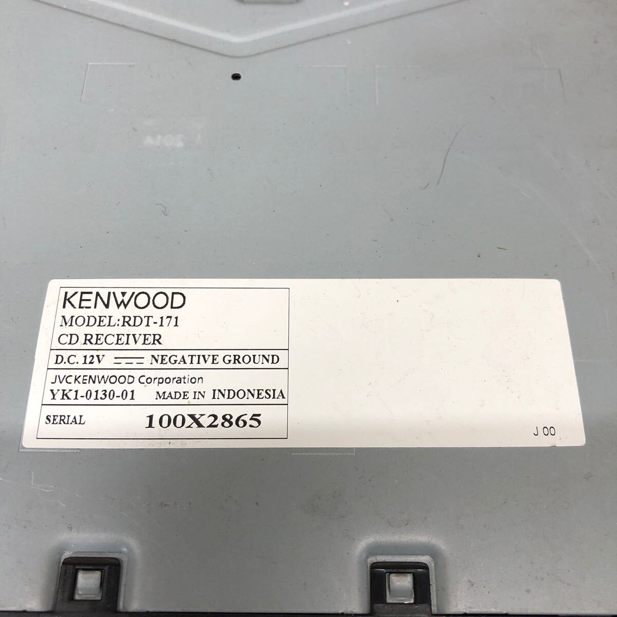 AV9-386 激安 カーステレオ KENWOOD RDT-171 100X2865 CDプレーヤー USB AUX FM/AM オーディオ 本体のみ 簡易動作確認済み 中古現状品の画像3
