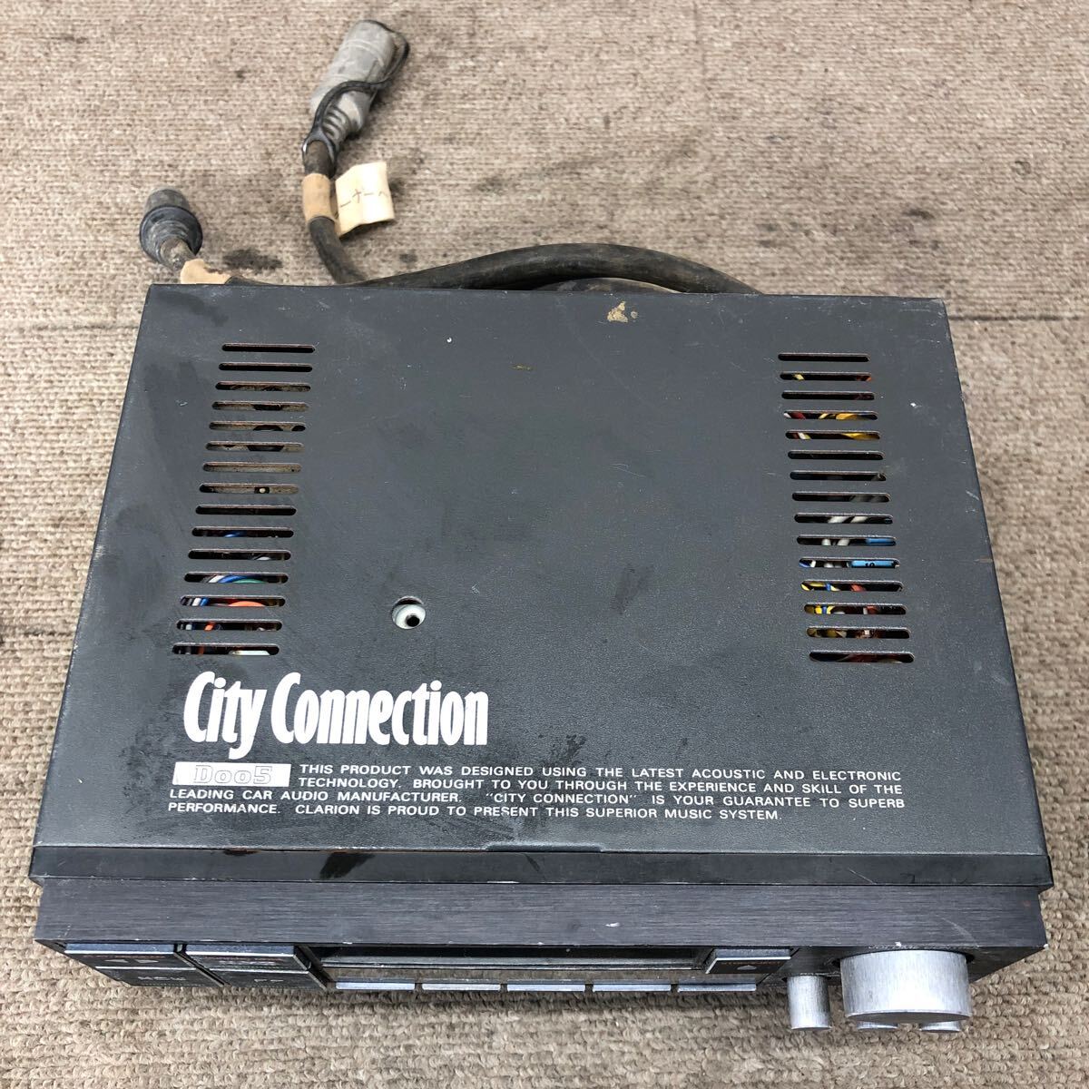 AV9-613 激安 カーステレオ clarion City Connection シティコネクション Doo5 GD-825A カセットデッキ オーディオ 通電未確認(rèn) ジャンク
