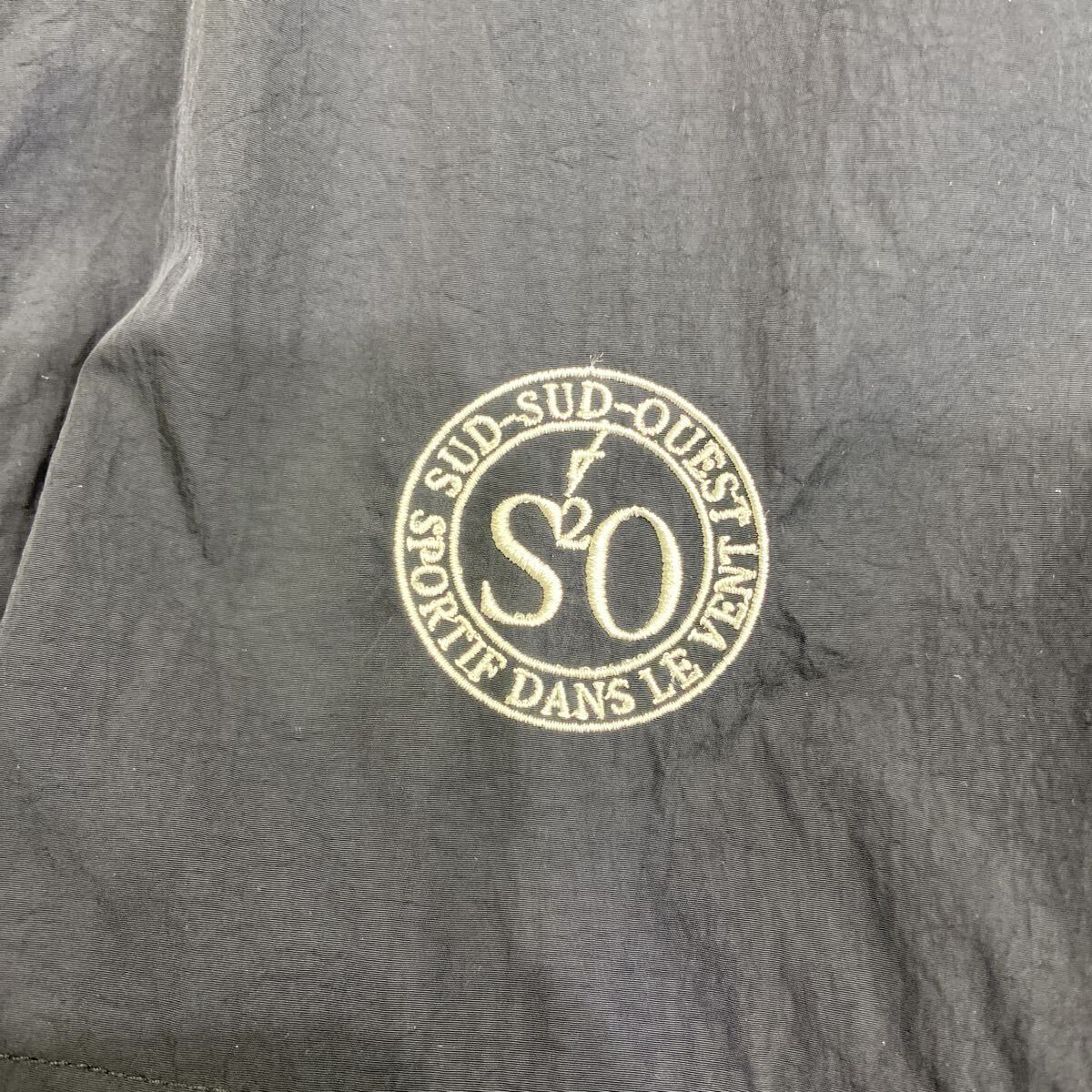 【Sud Sud Ouest スドゥスドゥウエスト】ナイロンジャケット ブラック XLサイズ ナイロン アウター ファスナージップ 2509oki t_画像5