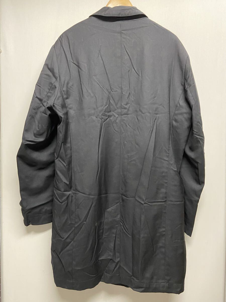 【HUGO BOSS ヒューゴボス】ステンカラーコート 50 ブラック ポリウレタン 2509oki M_画像2