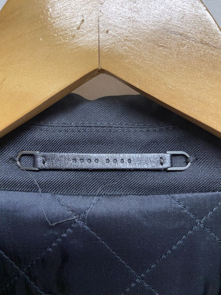 【HUGO BOSS ヒューゴボス】ステンカラーコート 50 ブラック ポリウレタン 2509oki M_画像3