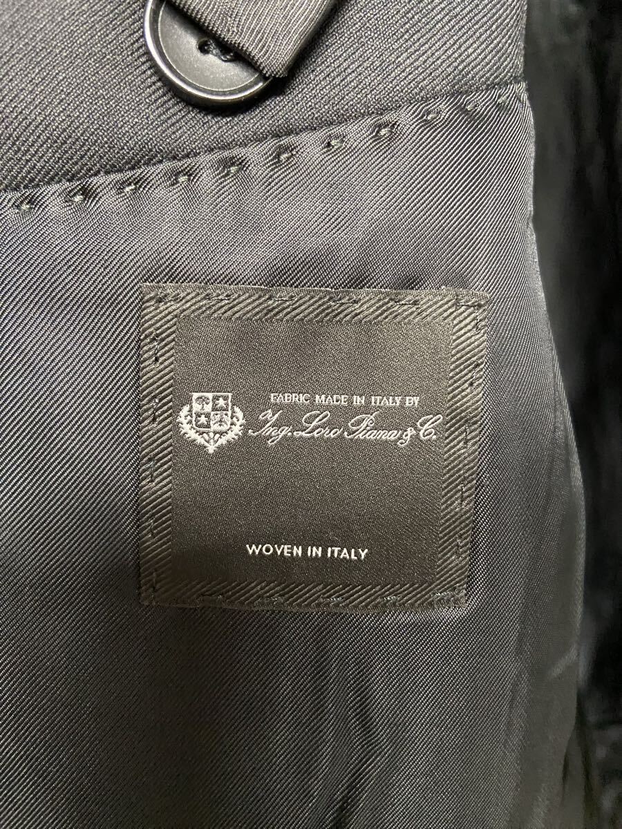 【HUGO BOSS ヒューゴボス】ステンカラーコート 50 ブラック ポリウレタン 2509oki M_画像6