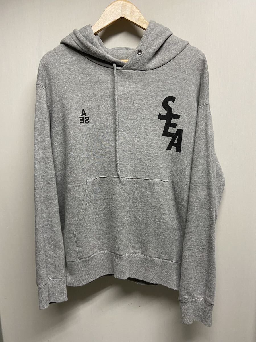 【WIND AND SEA ウィンダンシー】WDS-Y&S-01 パーカー Mサイズ グレー コットン 2509oki h_画像1