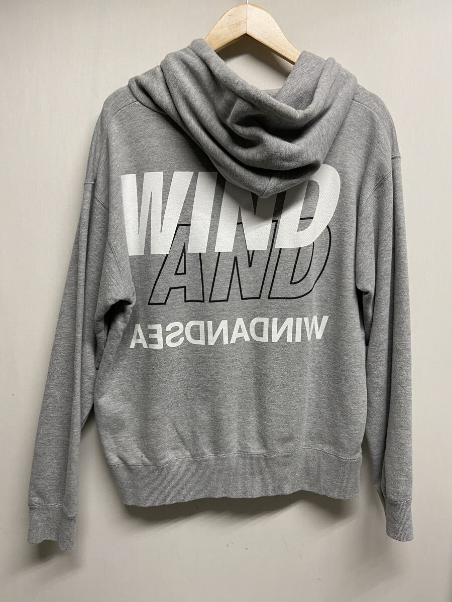 【WIND AND SEA ウィンダンシー】WDS-Y&S-01 パーカー Mサイズ グレー コットン 2509oki h_画像2