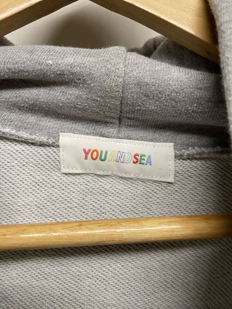 【WIND AND SEA ウィンダンシー】WDS-Y&S-01 パーカー Mサイズ グレー コットン 2509oki h_画像3