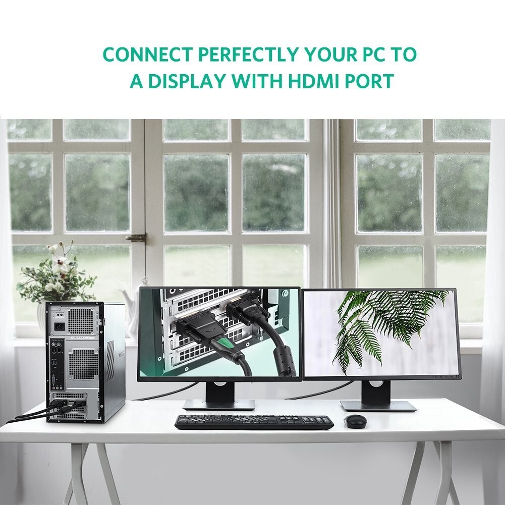 HDMI DVI 変換アダプタ オス-メス DVI-D 24+1 雙方向伝送 1080P 金メッキ (DVI-D 24+1) HDMIメス-DVI 24ピンオス 変換