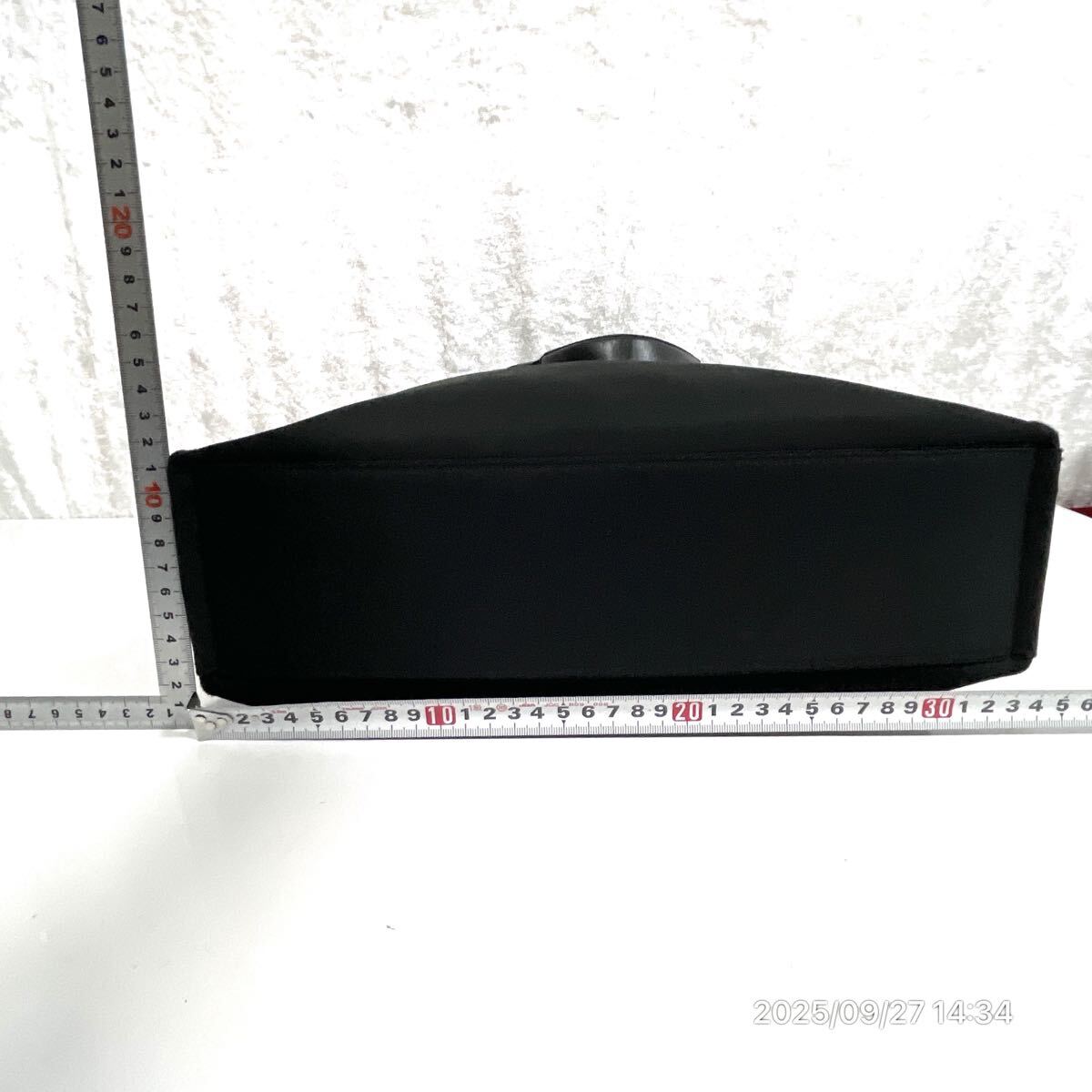 1000円? Dior クリスチャン ディオール アトリエ ブラック×ホワイトカラー キャンバス レザー 革 トート ハンドバック かばん 鞄