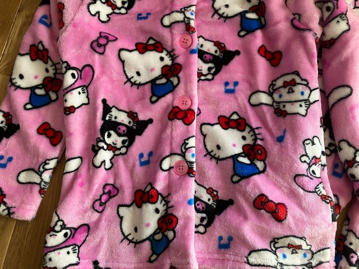 新品 女の子 サンリオ キティ マイメロ もこもこ パジャマ 110センチ_画像3