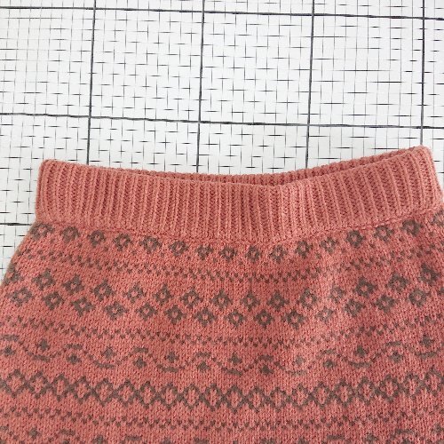 ◇ ? JAYRO ジャイロ ニット ロング丈 タイト スカート サイズM オレンジ系 レディース E