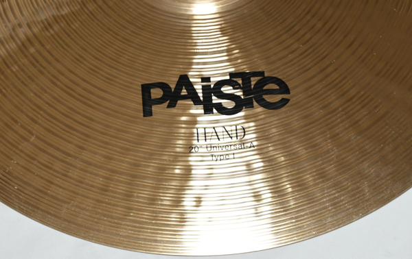 Paiste /Sound Formula 20&#34; Hand Universal A/Made in Switzerland パイステ サウンドフォーミュラー 未販売商品 OUTLET出品 送料無料_画像2