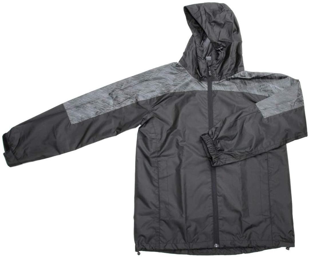 【40％引き】レインビジブルスーツ（L） ブラック（上下セット）【新品・未使用】_画像1