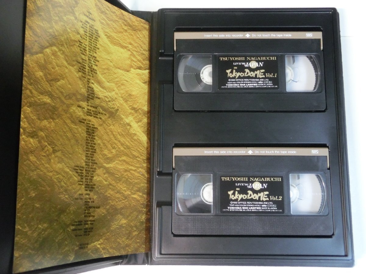 Kml_ZZ1451／長(zhǎng)渕剛　LIVE '92　JAPAN　東京ドーム （VHS　2本組）動(dòng)作未確認(rèn)