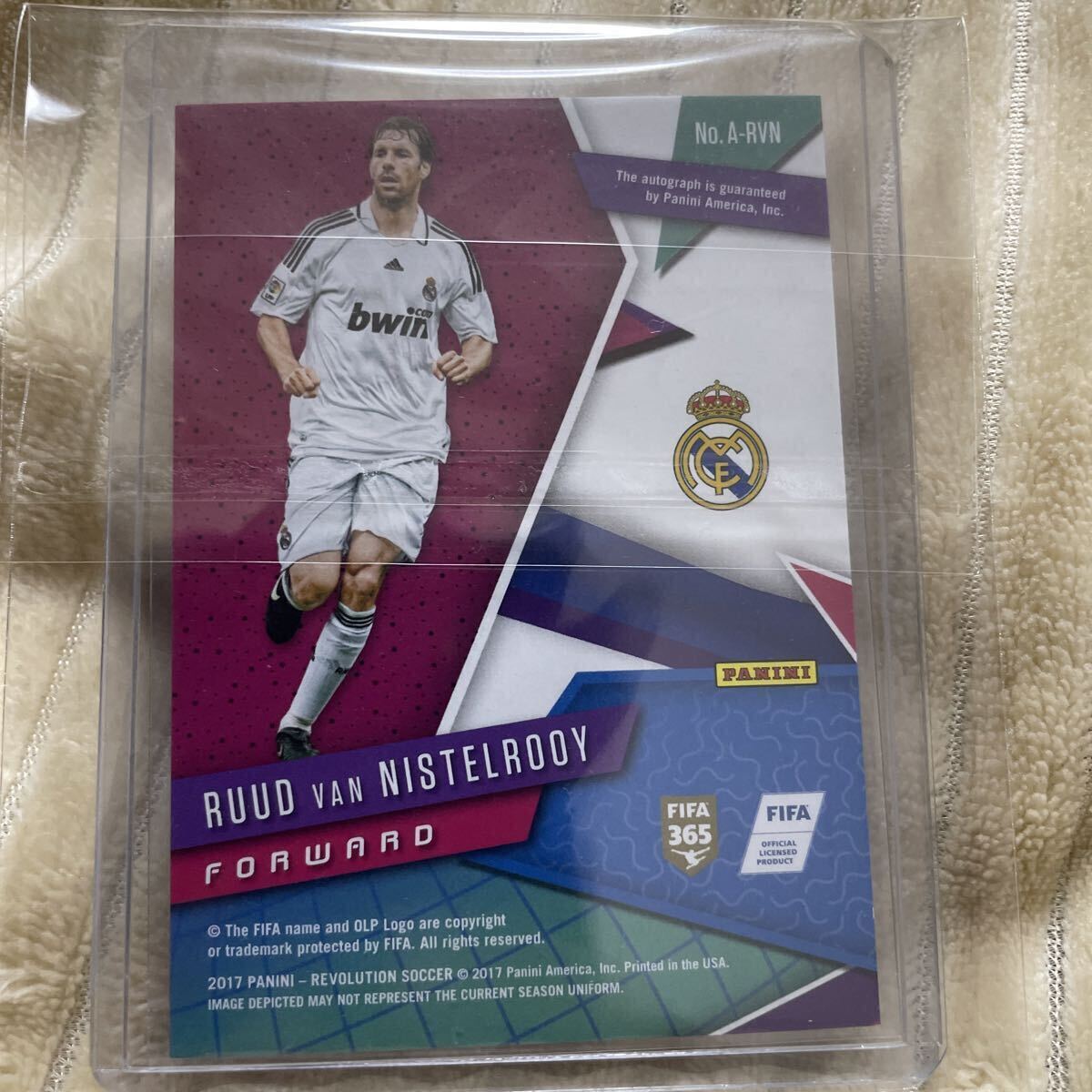 Auto Ruud Van Nistelrooy Panini 直筆サインカード ルート ファン ニステルローイ レアルマドリード オランダ代表 サッカー