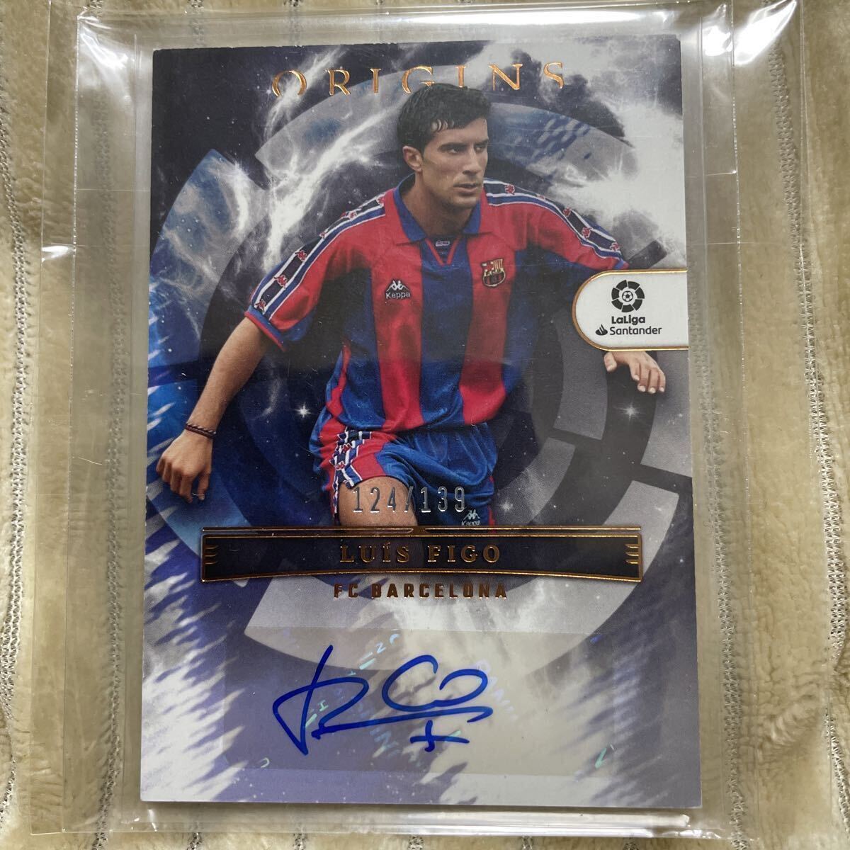 Auto Luis Figo Panini FC BARCELONA ルイス フィーゴ 直筆サインカード ポルトガル代表 サッカー 124/139