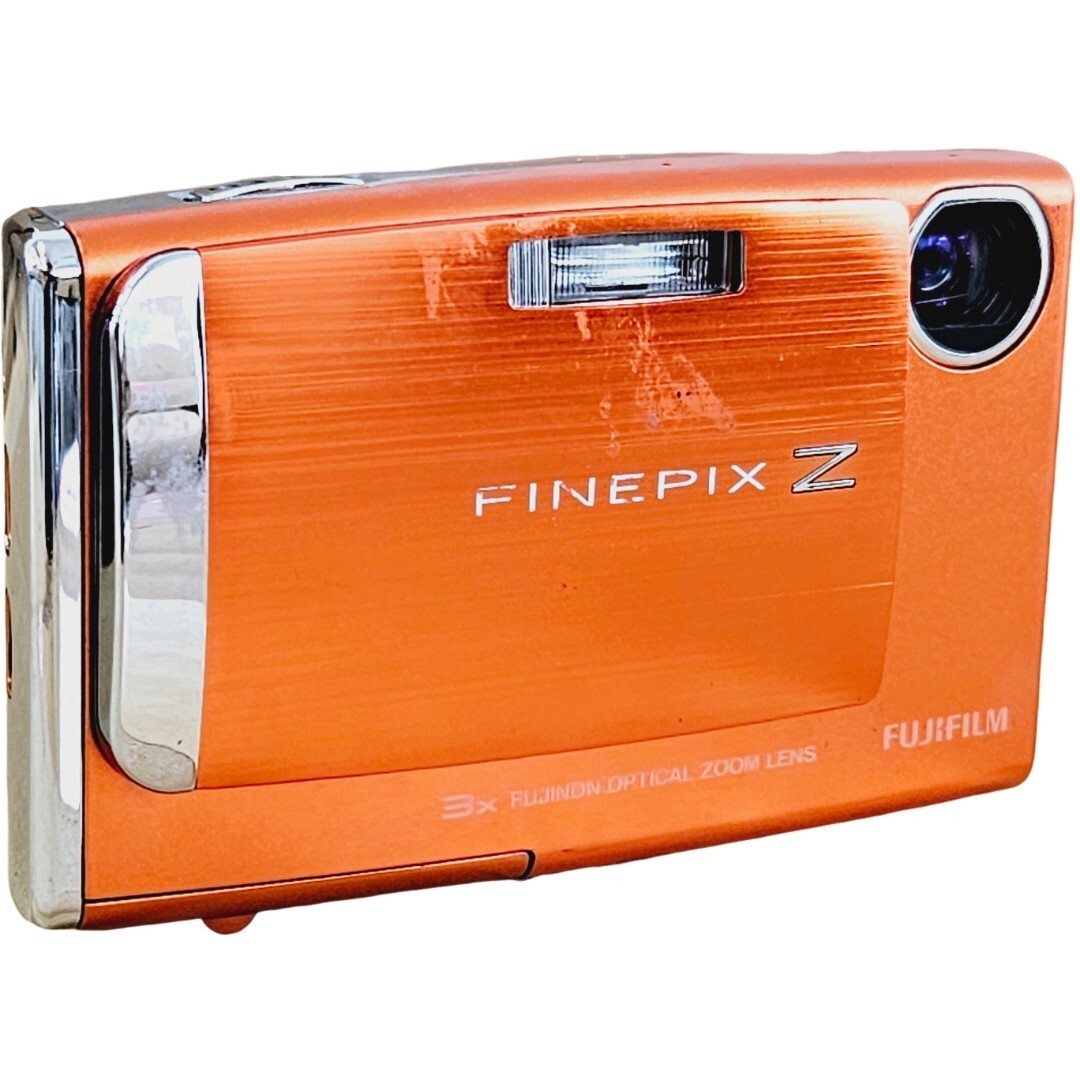 【返品保証】 富士フィルム Fujifilm FinePix Z10 fd オレンジ コンパクトデジタルカメラ バッテリー付き Z1352