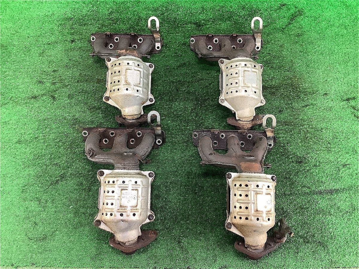 自動車 觸媒 スズキ 純正 K6A 4個セット 刻印 85G-C08 ワゴンR MH22S MH23S アルト HA25S ラパン HE22S等 コア 素材用 レアメタル エキマニ
