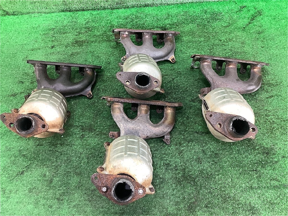 自動車 觸媒 スズキ 純正 K6A 4個セット 刻印 85G-C08 ワゴンR MH22S MH23S アルト HA25S ラパン HE22S等 コア 素材用 レアメタル エキマニ