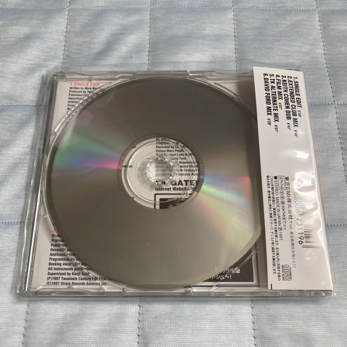 【美品CD】映画 スピード2 サントラ & SPEED TK RE-MIX 2枚セット 小室哲哉_画像6