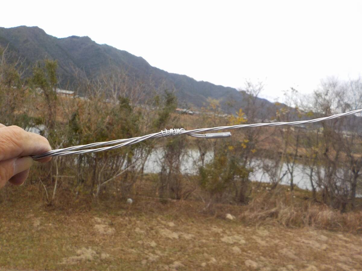 アルミ線使用 7MHz フルサイズダイポール (3.5sq相当)_画像8