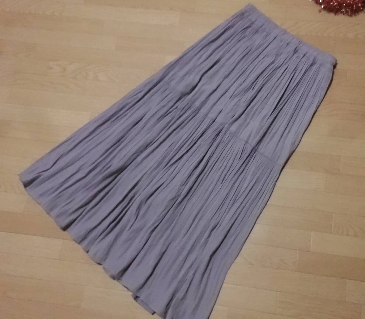 オンワード樫山?【anysis】グレイロングスカート2M★新品?