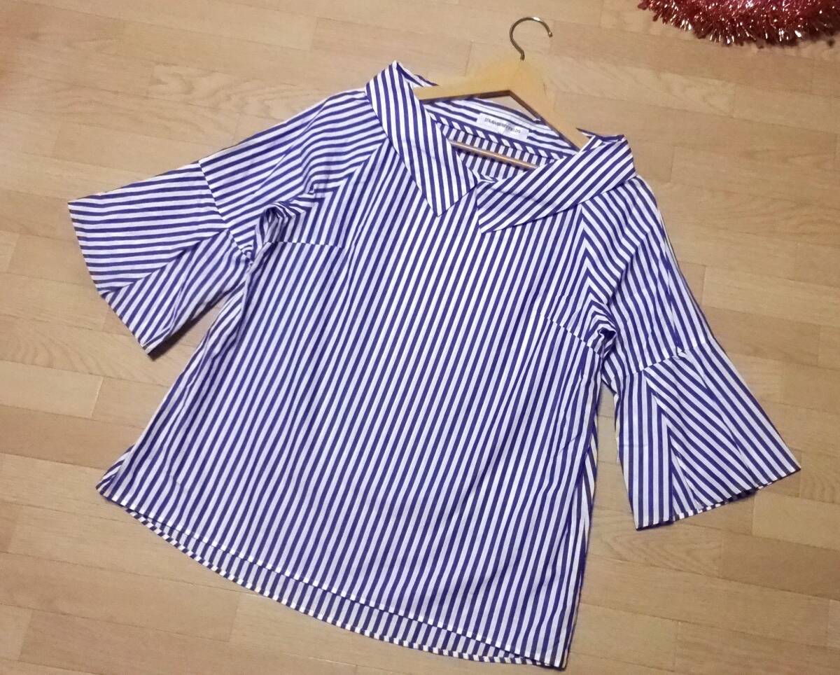 【STRAWBERRY-FIELDS】七分袖ブラウスF★新品同様♪_画像1