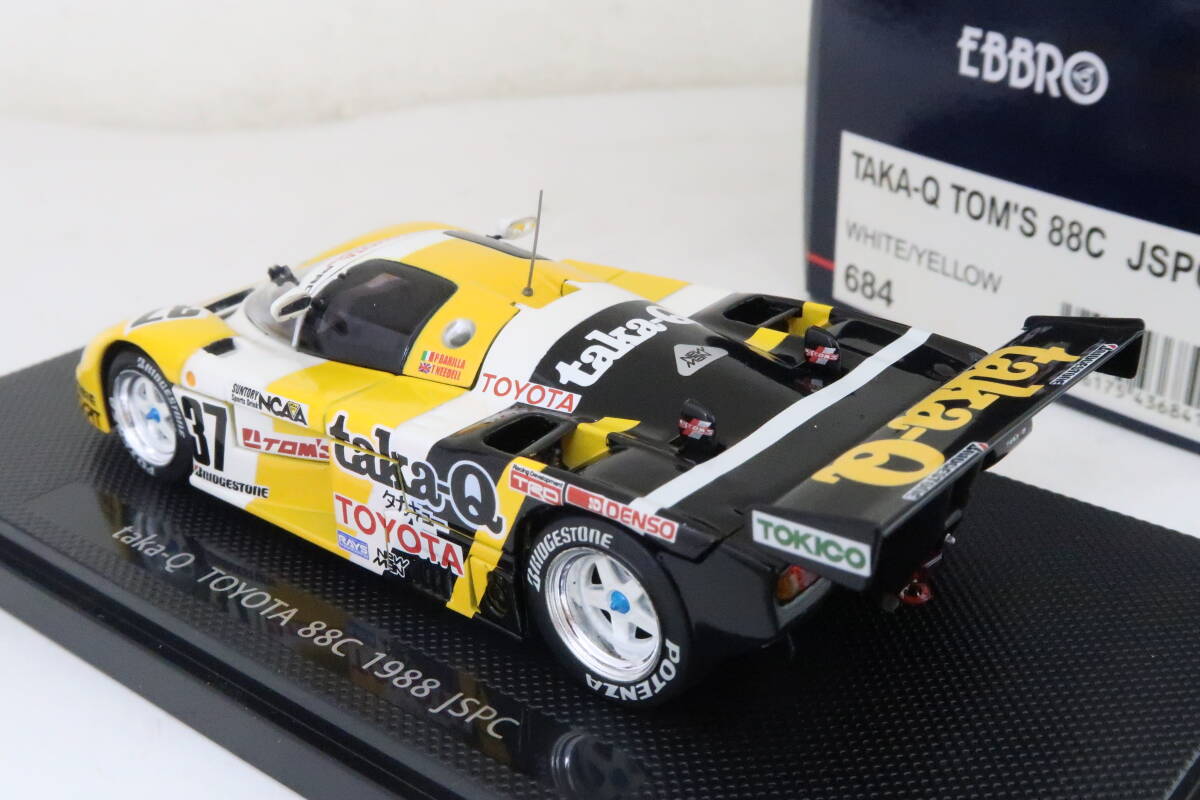 ＊ EBBRO 684 TAKA-Q TOM'S 88C JSPC TOYOTA タカキュートヨタ #37 箱付 1/43 ニレレ