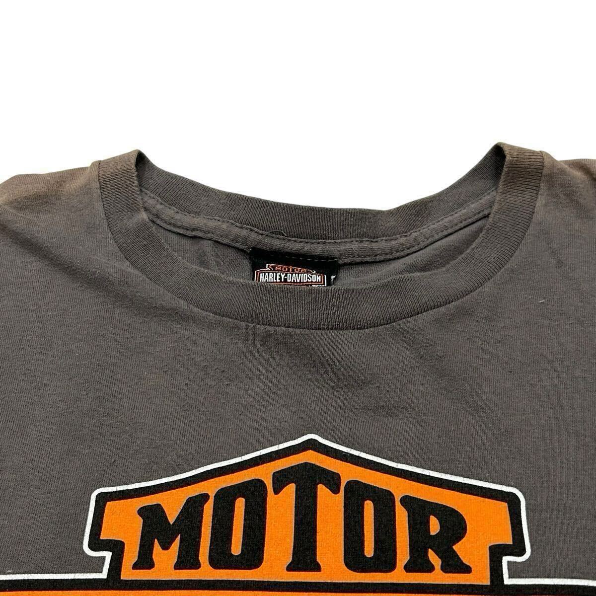 ビンテージ HARLEY DAVIDSON 両面プリント エンブレム ロゴ Tシャツ 2XL ビッグサイズ ハーレーダビッドソン バイカー / 00s 90s Y2K usa