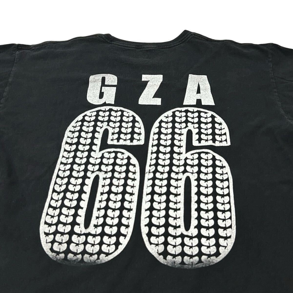 00s WU-TANG CLAN ウータンクラン GZA 66 ナンバリング 両面プリント Tシャツ ビンテージ 00年代 ヒップホップ ジーザ HIPHOP 90s ラッパー