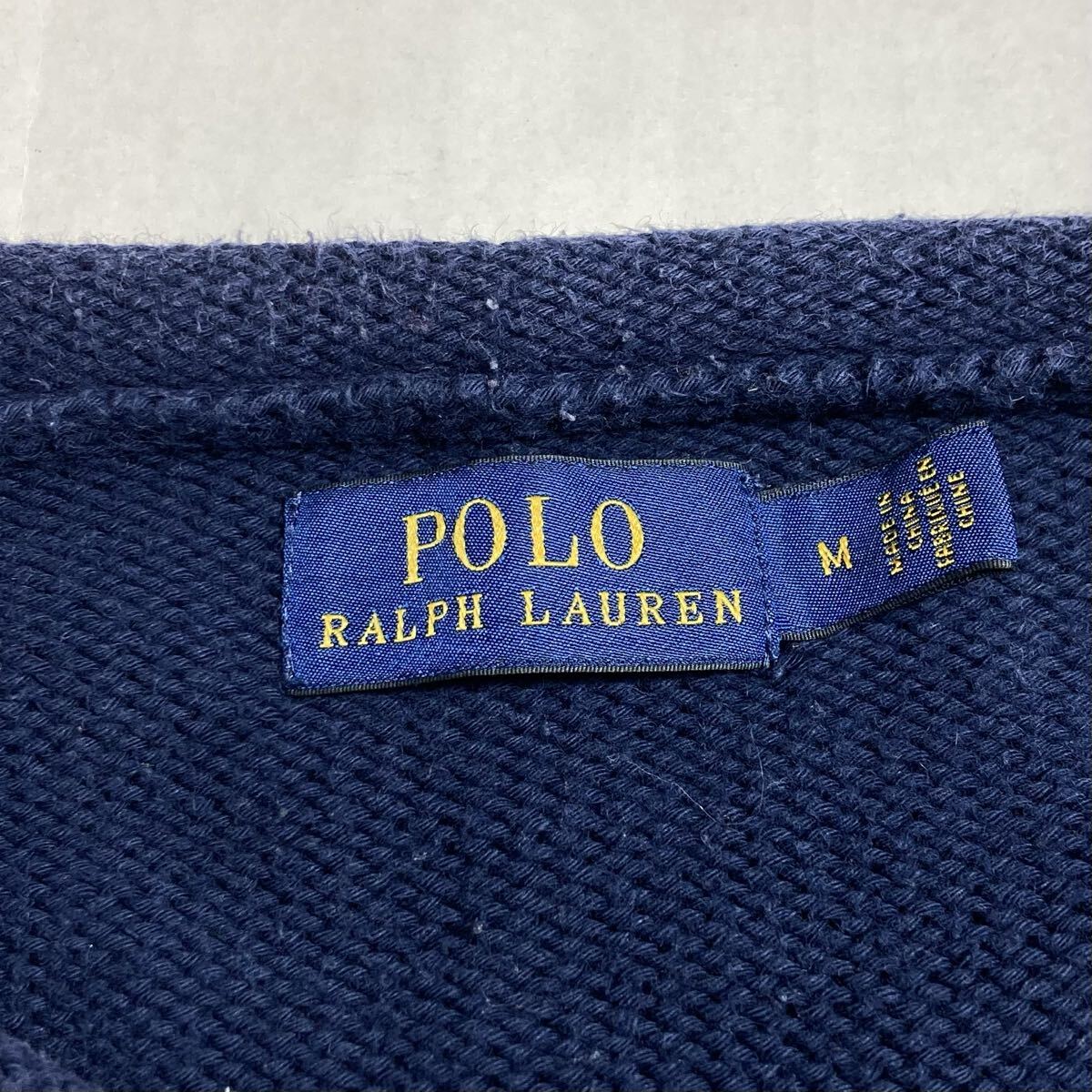 61-62 ラルフローレン ヨット ニット Mサイズ POLO RALPH LAUREN レディース コットン セーター ネイビー
