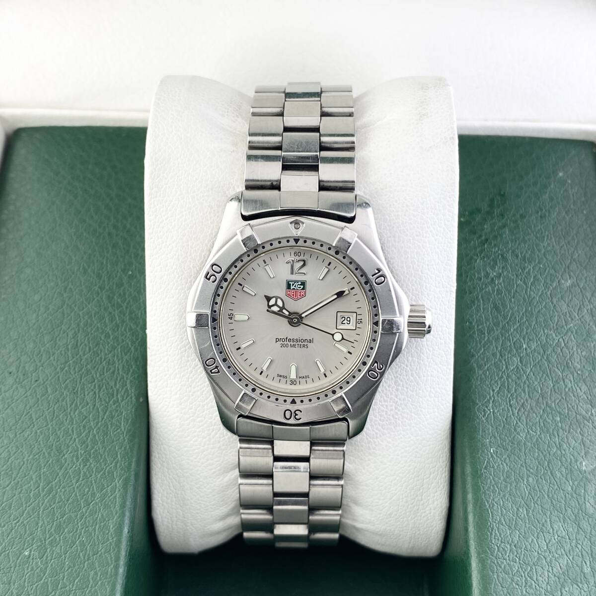 【1円箱付】TAG HEUER タグ ホイヤー 腕時計 レディース WK1312 シルバー文字盤 プロフェッショナルプロフェッショナル デイト 可動品