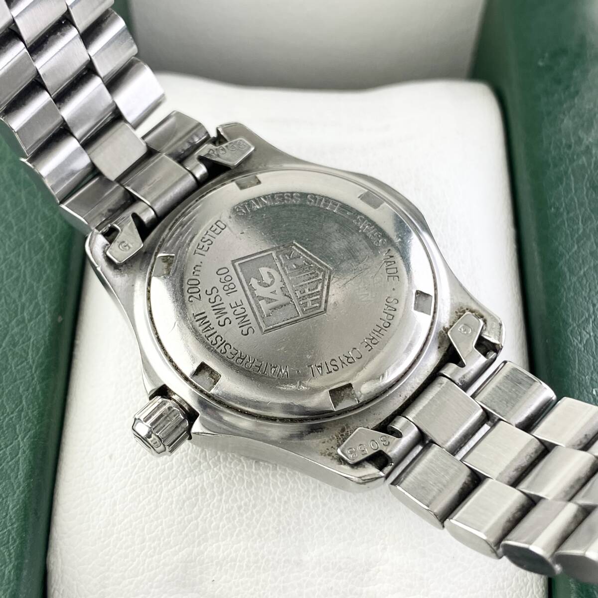 【1円箱付】TAG HEUER タグ ホイヤー 腕時計 レディース WK1312 シルバー文字盤 プロフェッショナルプロフェッショナル デイト 可動品