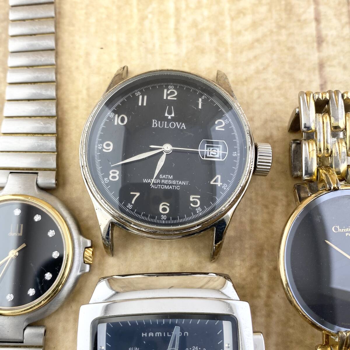 【1円?】Christian Dior クリスチャン ディオール/Dunhill ダンヒル/BULOVA ブローバ 他 腕時(shí)計(jì) メンズ ジャンク 4本セット まとめ