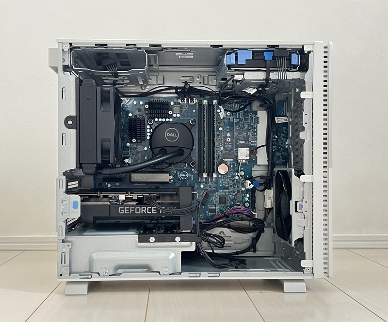 ★DELL XPS8950/i7-12700K+水冷/DDR5 64GB/RTX3060Ti 8GB/新品NVMe SSD 2TB+新品HDD 4TB/Wi-Fi6E/Blu-ray/USB3.2/Office2024/Win11Pro★