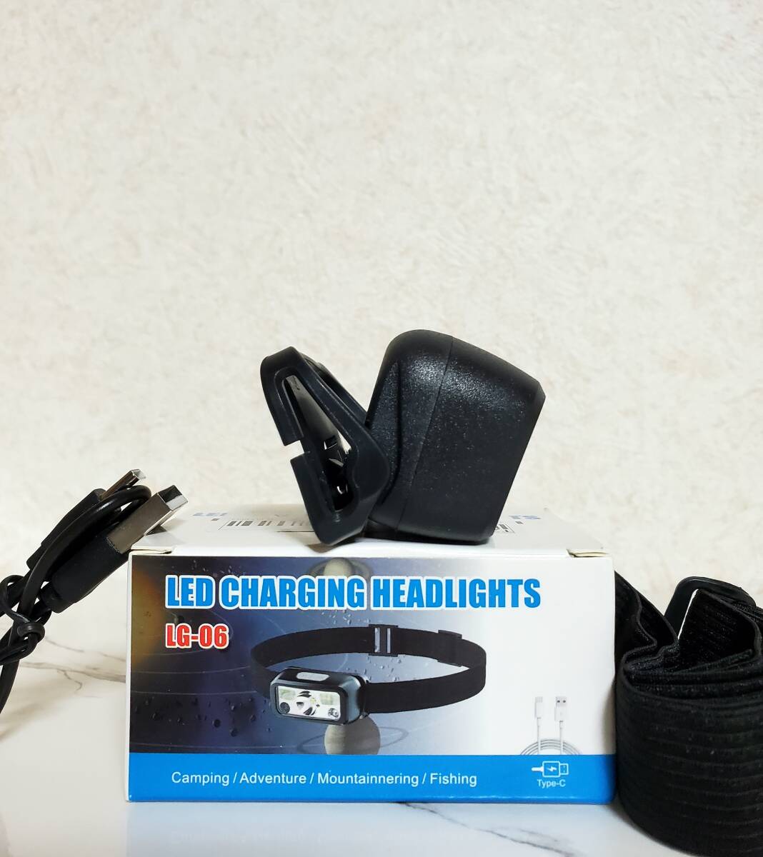 センサー機能搭載★L(fēng)EDヘッドライト★USB充電★角度調(diào)整可★8モード★キャンプ★アウトドア★夜釣り★作業(yè)燈