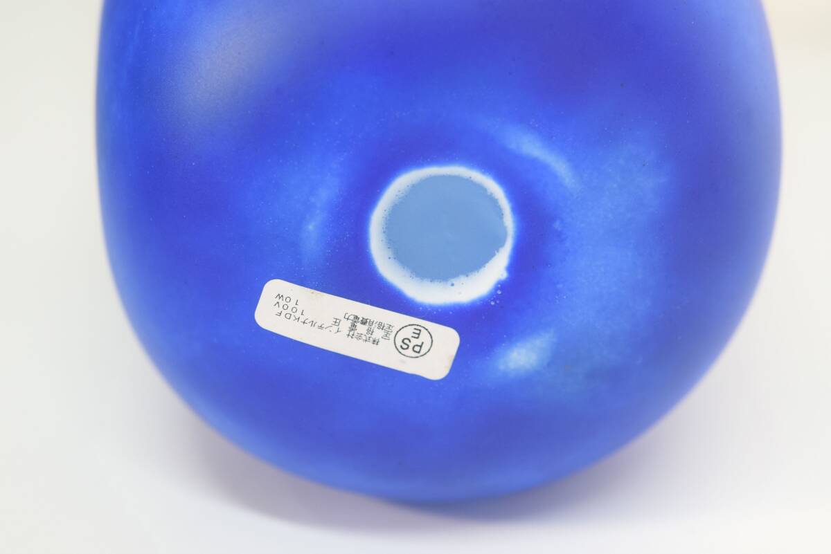 □ 硝子工芸 巾着型ランプ 【猫と金魚】 高城健治＆美和子 「こもれび