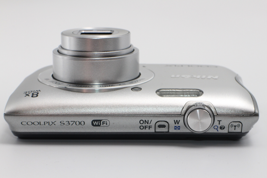 4923- ニコン Nikon COOLPIX S3700 シルバー 光学8倍ズーム 2005万画素 良品_画像4