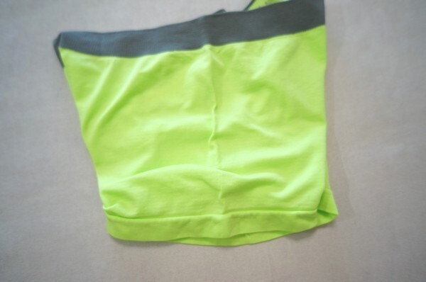 ★ローライズ ストレッチ ホットパンツ/ピチピチショートパンツ/2wayユニセックス/スポーツショーツ/ルームパンツ/黃緑/NOS品