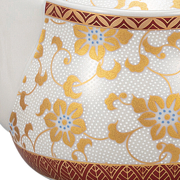 九谷焼！ 　☆白粒鉄仙?くつろぎ茶器セット☆　K9-679　新品 湯呑 煎茶ほうじ茶 ゆのみ 湯飲 ギフト