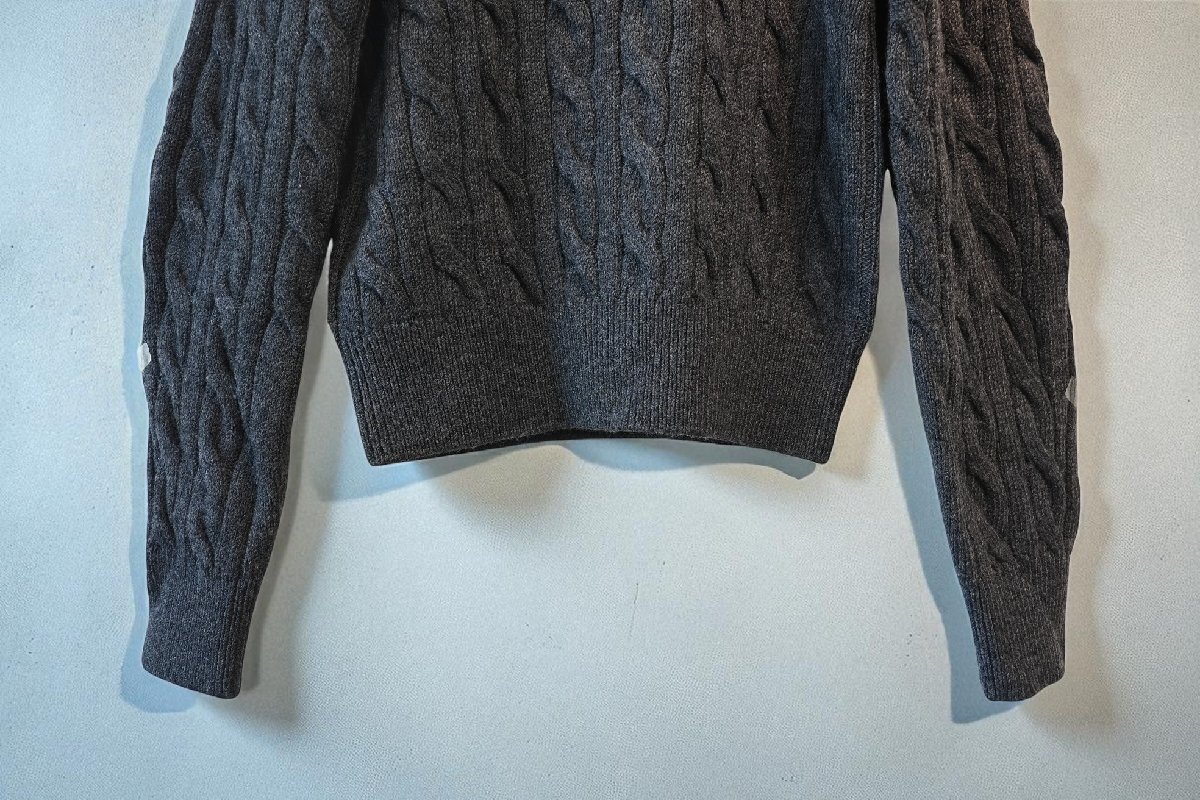 ★2023年　LOEFF ユナイテッドアローズ購(gòu)入　*ウール　ケーブル　クルーネックニット//定価￥36.300*　古著のgplus広島　2509r4