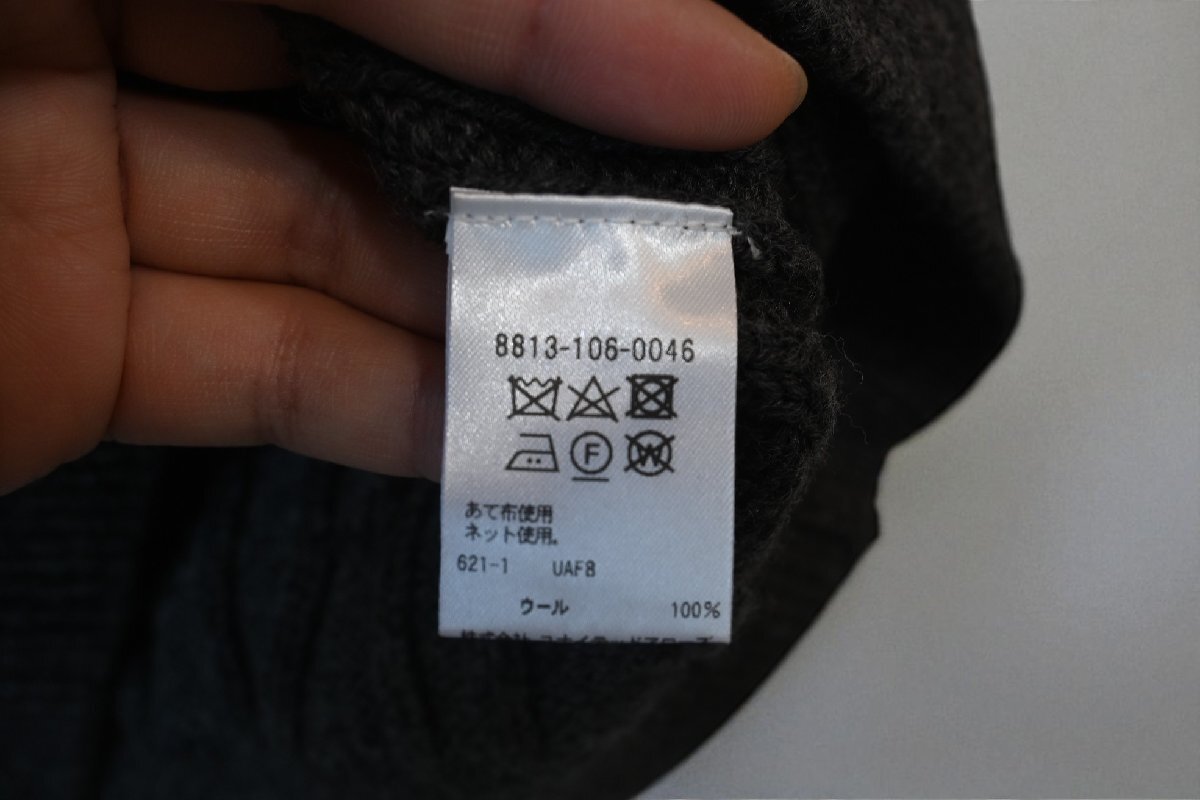 ★2023年　LOEFF ユナイテッドアローズ購(gòu)入　*ウール　ケーブル　クルーネックニット//定価￥36.300*　古著のgplus広島　2509r4