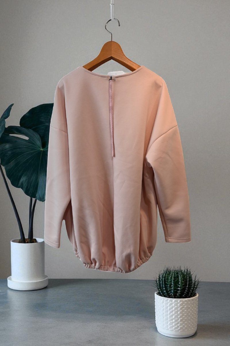 ★2024年　LOUNIE/ルーニィ　*裾ゴム　ビッグシルエット　プルオーバー/ピンク//定価￥16.500*　古着のgplus広島　2509r3_画像8