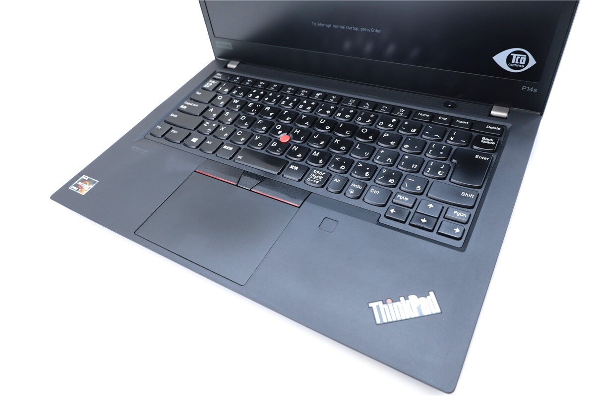 爆速★1920x1080 14型 Lenovo ThinkPad P14s Gen1 Ryzen7 Pro 4750U★8コア/16スレ 16GB/Nvme SSD512GB ノートパソコン Windows11 16685