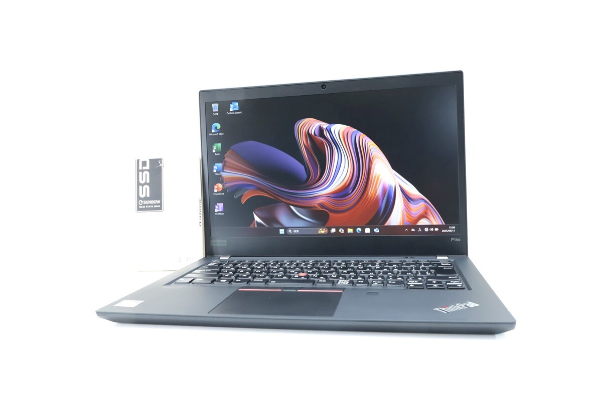 爆速NvmeSSD512GB【即決送料無料】14型 モバイル Lenovo ThinkPad P14s AMD Ryzen7Pro 4750U ノートパソコン Windows11 16682